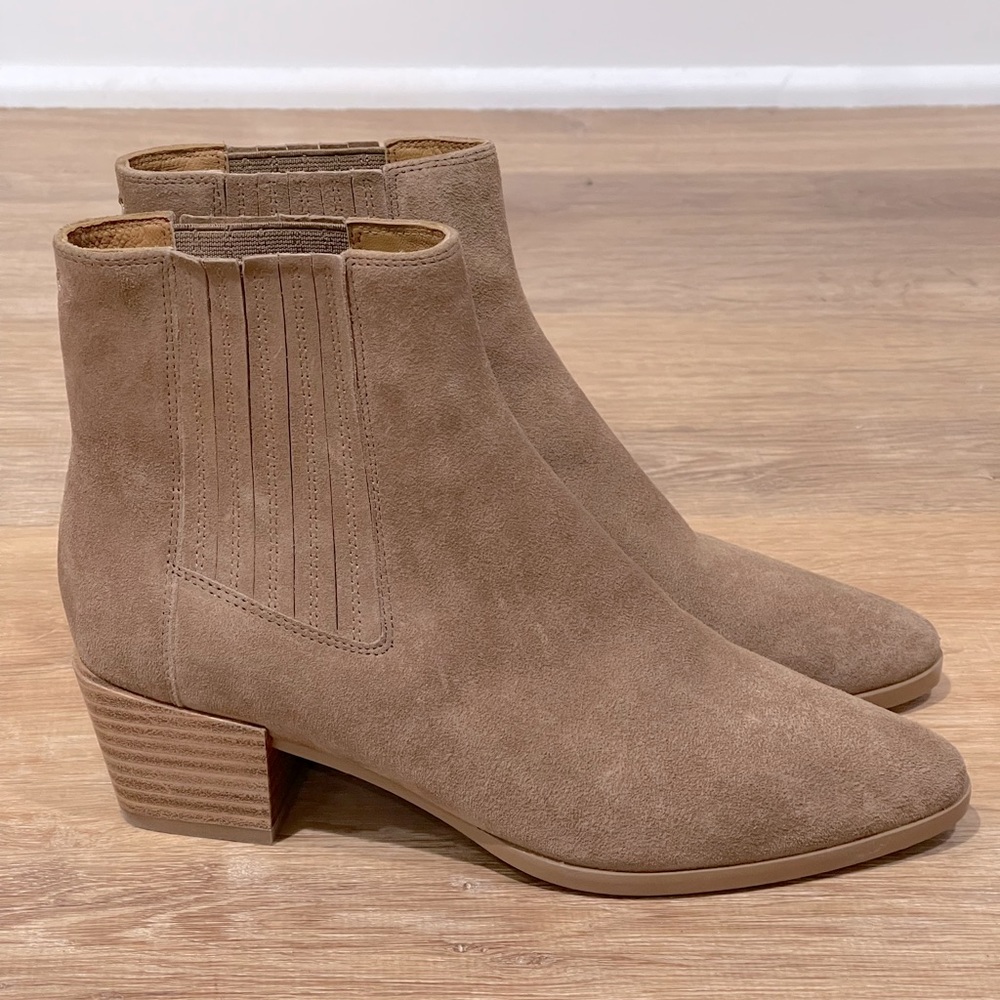 Rag & Bone Rover Tan Suede Chelsea Ankle Boot Size 8.5